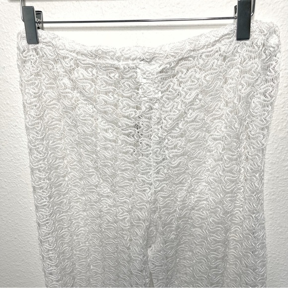 BECCA Split Leg Crochet swimsuit Cover-up Pants size L NWT - Picture 9 of 11